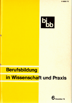 Coverbild: Datenanalyse zu Ausbildungsgängen für behinderte Jugendliche