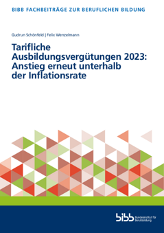 Coverbild: Tarifliche Ausbildungsvergütungen 2023: Anstieg erneut unterhalb der Inflationsrate