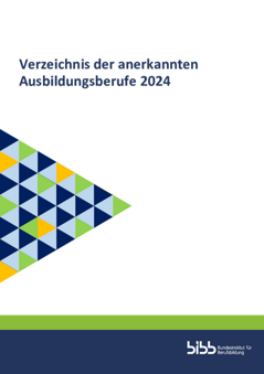 Coverbild: Verzeichnis der anerkannten Ausbildungsberufe 2024