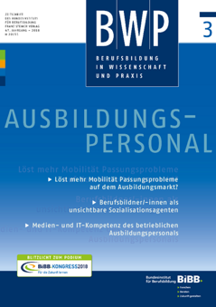 Coverbild: Digital transformation and support requirements from the perspective of company-based training personnel