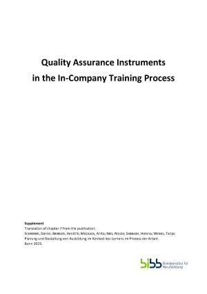 Dokumente: Quality Assurance Instruments in the In-Company Training Process