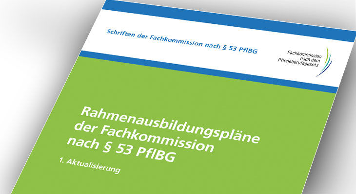 Die Publikation Rahmenausbildungspläne der Fachkommission nach § 53 PflBG enthält die aktualisierten Ausbildungsrichtlinien für Pflegeberufe und dient als Grundlage zur Umsetzung des Pflegeberufegesetzes. Sie liegt in der 1. aktualisierten Version vor.