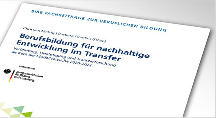 Cover Broschüre: Berufsbildung für nachhaltige Entwicklung im Transfer