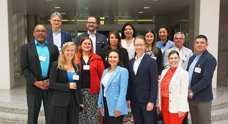 Group photo of costa-rican guests with colleagues from GOVET and BMBF