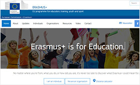 Relaunch of European Commission's Erasmus+ website