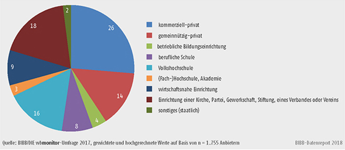 Schaubild B2.1.1-2: Art der Einrichtung (in %)