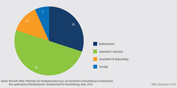 Schaubild C2.1.2-1: Verteilung der in den Veröffentlichungen betrachteten Berufe auf Berufsfelder (in %)