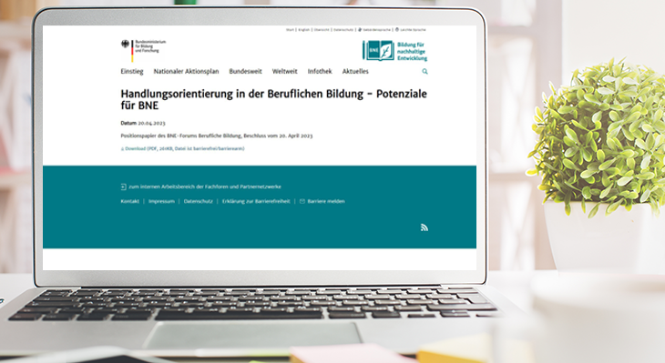 Neues Positionspapier des BNE-Fachforums Berufliche Bildung