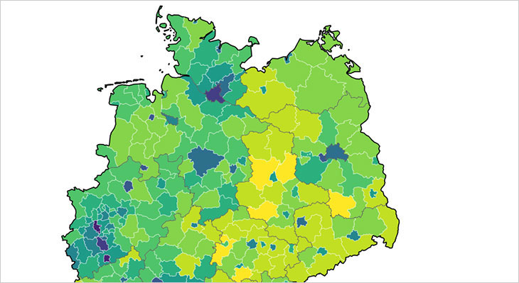 Messung von regionalen Unterschieden in der Digitalisierung